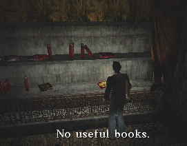 Again, no comment on the corpses, but that open book simply must be told it's useless.